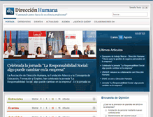 Tablet Screenshot of noticias.direccionhumana.es